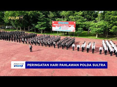 POLDA SULTRA GELAR UPACARA HARI PAHLAWAN TELADANI PERJUANGAN PARA PAHLAWAN