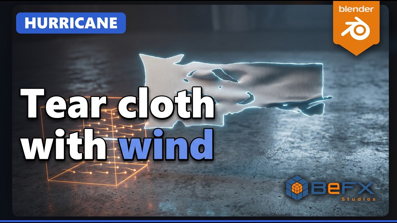 New Hurricane Tutorial: Cloth Tearing with Wind
