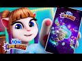 🌟🎮 Angela Plays a NEW GAME! Talking Tom Time Rush (Gameplay)