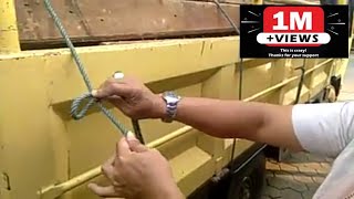 How to tie a truck rope that is strong, practical and easy to open