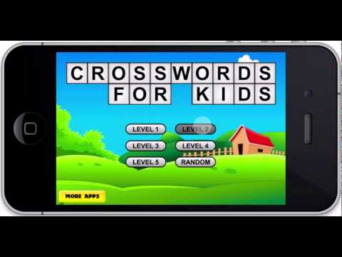 Crosswords Game For Kids Iphone/iPad App For Children - YouTube