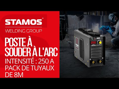 Vidéo - Occasion Poste à souder à l'arc - 250 A - Hot Start - Câbles de 8 m - PRO