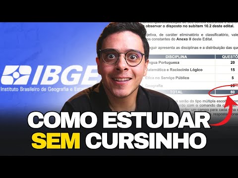 IBGE 2025 EXAM l HOW TO STUDY STEP BY STEP WITHOUT A COURSE