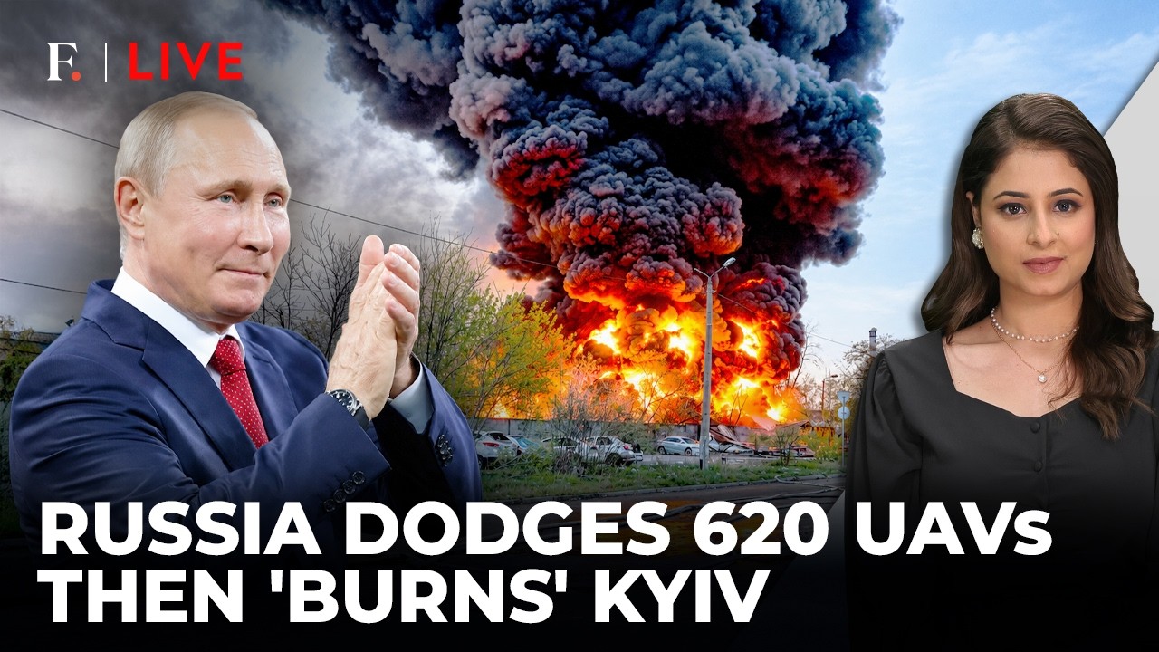 Russia BURNS Kyiv In Revenge Roar; Rains Missiles After 620 Aerial 'Triggers' | Firstpost Live