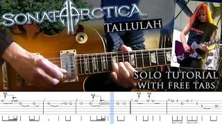 Sonata Arctica - Tallulah guitar solo lesson (with tablatures and backing tracks)