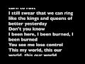 Rihanna - Towards The Sun (with lyrics) 