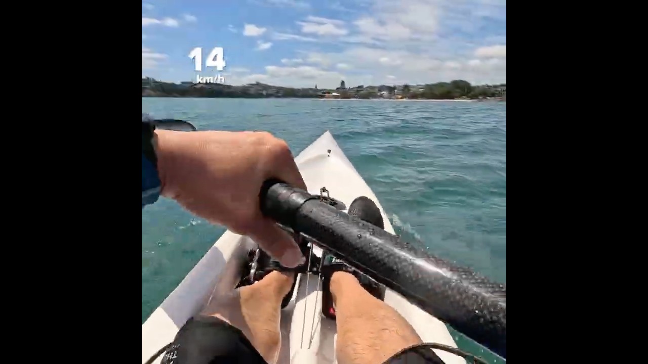 Old Fenn XT double footwell #surfski #kayaking #sprinting #paddler