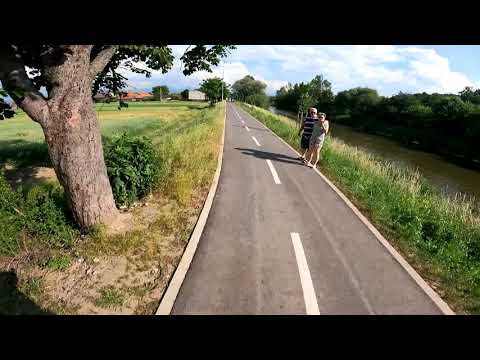 Vrútky - Martin, cyklotrasa, exway flex, 44kmh