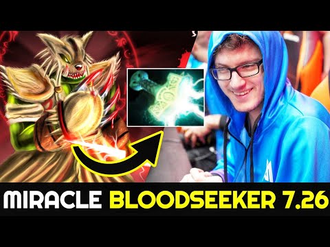 MIRACLE Bloodseeker Cancer Speed Carry is Back Bullying Pub Game 7.26 Dota 2