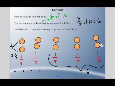 Mr. Hardy Teaches: Gr 4 Math - Unit 4-Lesson 3: Finding a Fraction of a Set