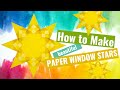How to make beautiful folded paper window stars