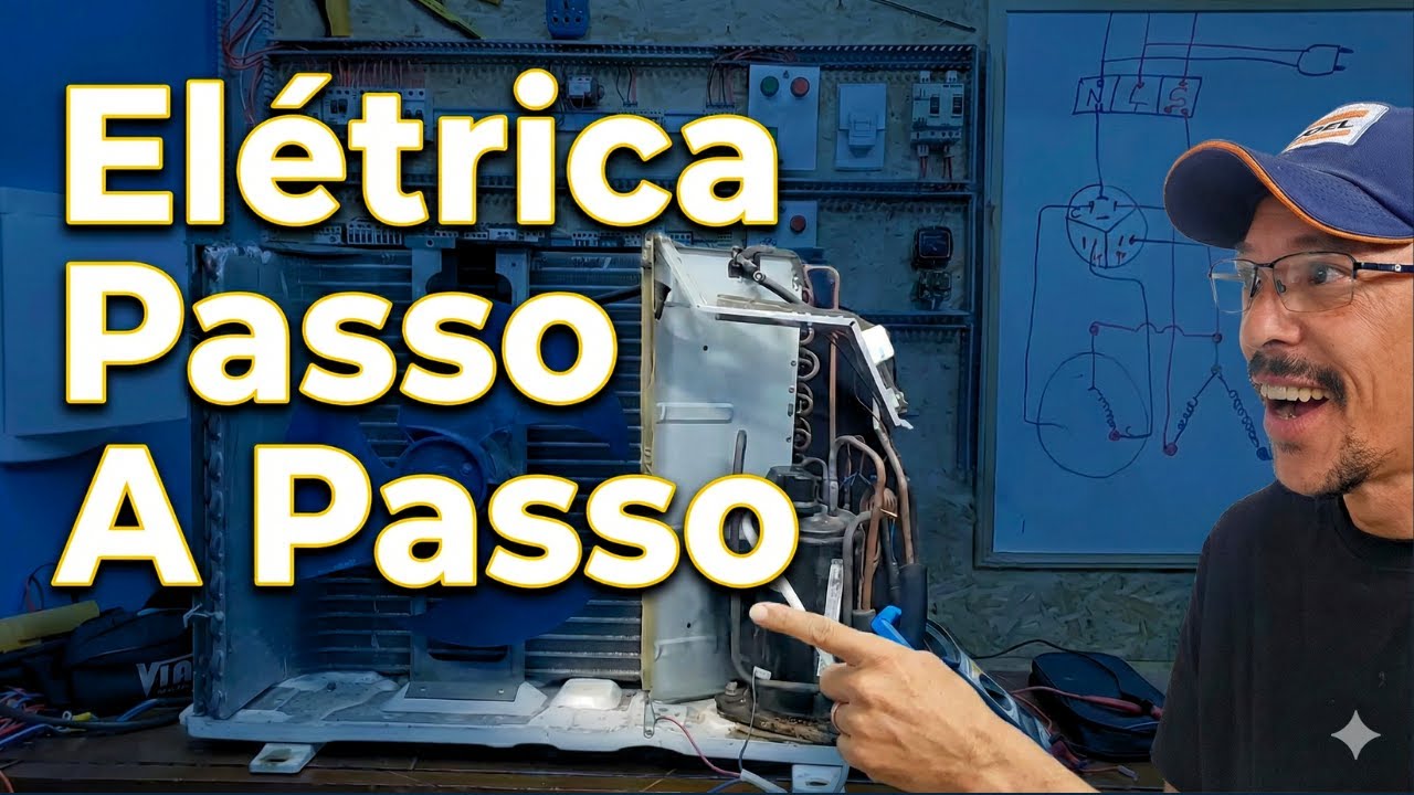 Elétrica do Split On-off do Zero, curso de refrigeração e elétrica Viana Manutenção