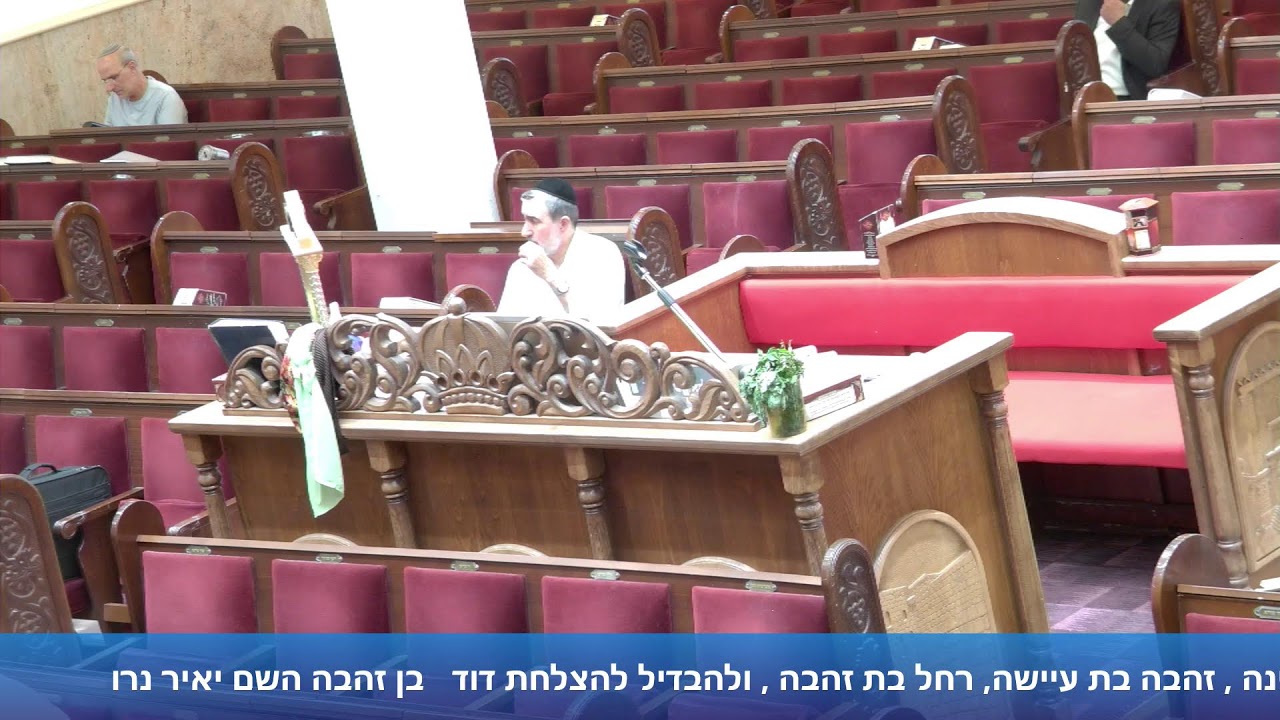 הרב אייל עמרמי - תפילת מנחה וערבית - כב' סיון תשפ"ו