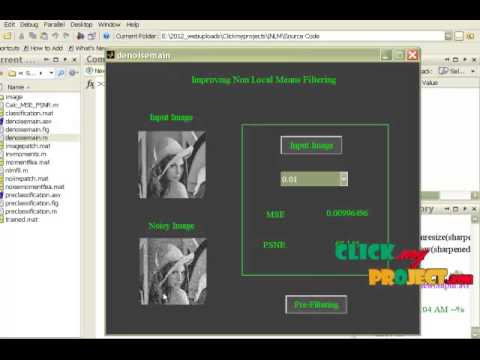 Final Year Projects | Improved Nonlocal Means Based on PreClassification and Invariant Block Match