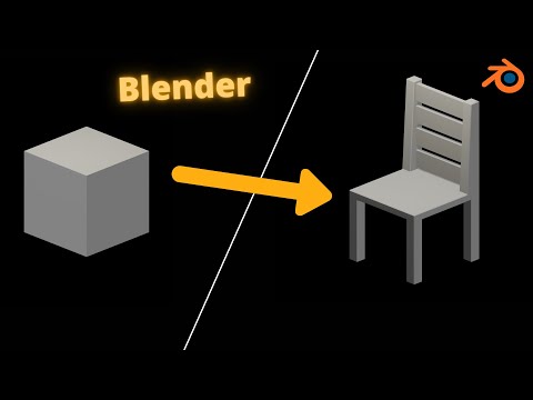 Blender Tutorial | Modeling an Simple Chair Under 5 Minutes.