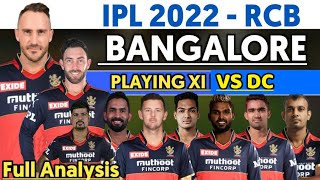 IPL 2022 : Big changes in RCB against DC | RCB 6th match playing XI vs DC | RCB vs DC playing 11