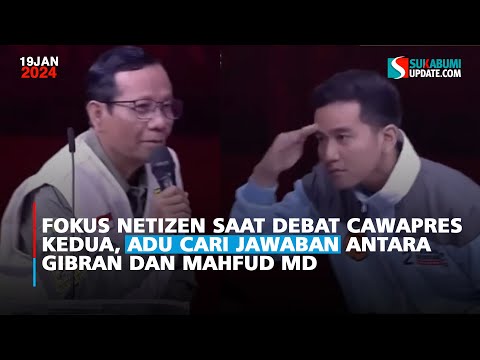 Momen Adu Cari Jawaban Antara Gibran dan Mahfud MD