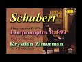 Schubert 4 Impromptus D. 899(Krystian Zimerman 1987)