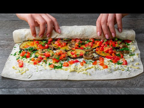 Das einfachste Rezept: Fladenbrot nur mit Gemüse gefüllt!| Schmackhaft.tv