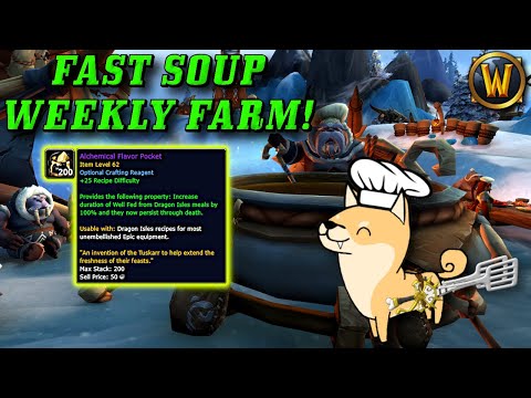 How to Easily farm the Tuskarr Soup Event! (Alchemical Flavor Pocket Farm Tricks)
