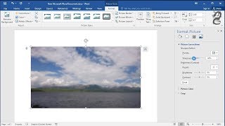 How to Add blur Effect into Image in Word