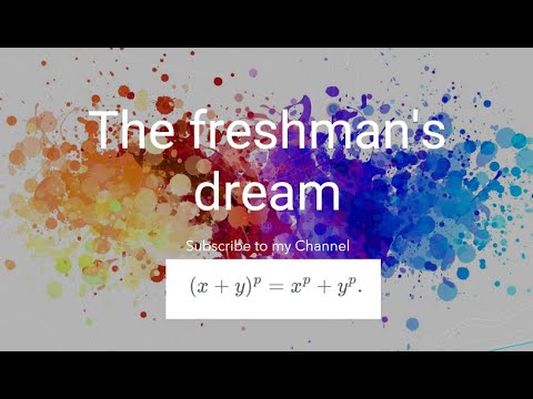 Prove freshman's dream (commutative ring with characteristic p)