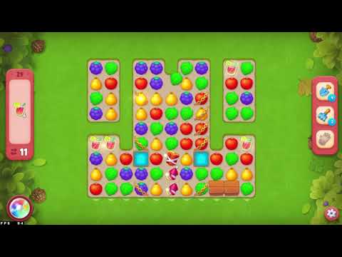 Gardenscapes Hard Level 29 - No Boosters - Gameplay Walkthrough (Android, iOS, Bluestacks)
