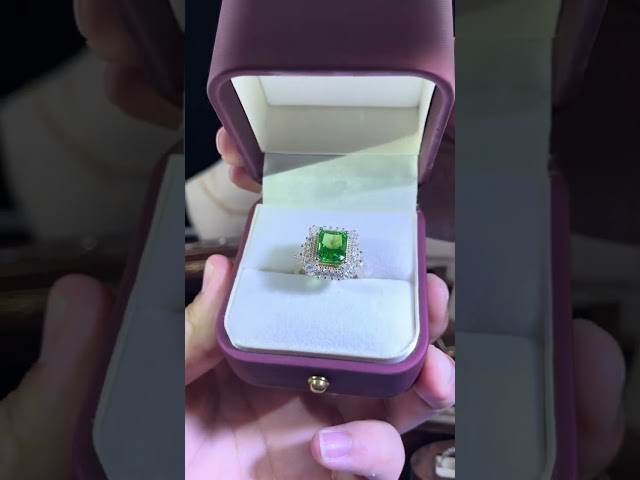 Vídeo relacionado con EVER FAITH Pendientes Estilo Vintage Art Deco Diamante de imitación Cristal Esmalte Floral Araña de plomo largos Verde