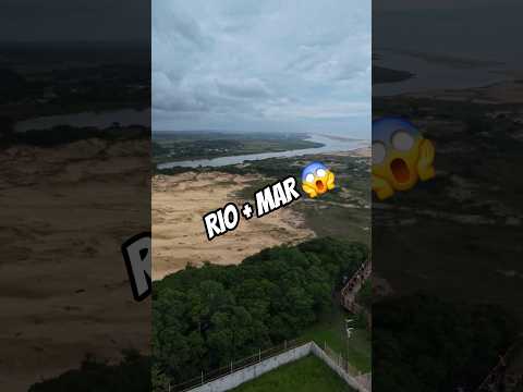 Onde o rio encontra o mar em Santa Catarina! 😍 #shorts #brasil #nature
