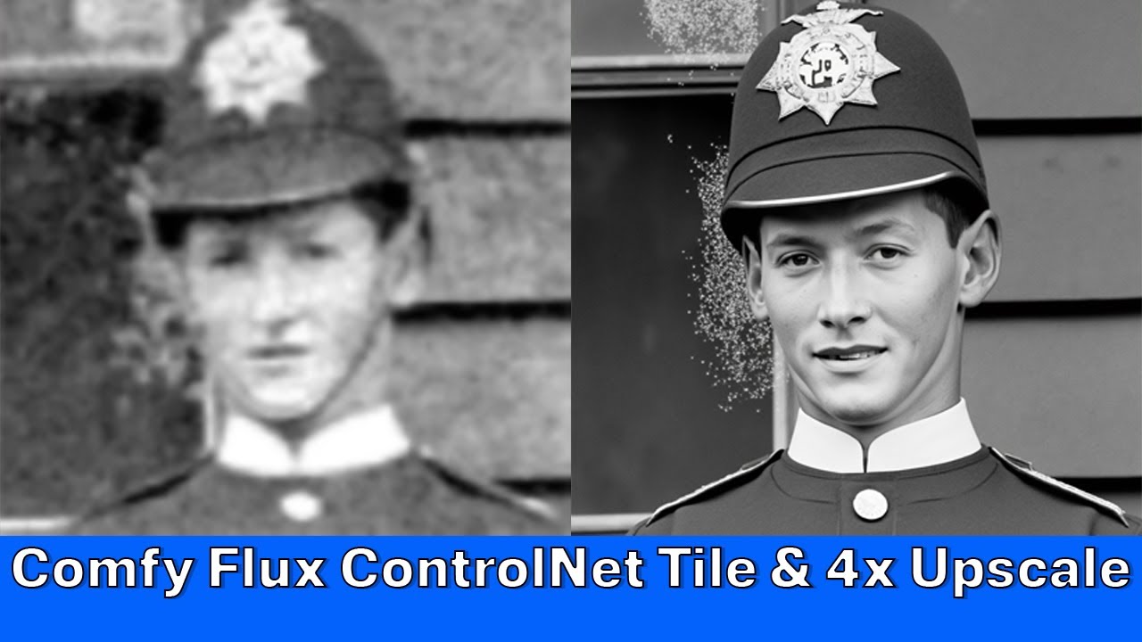 ComfyUI Flux Upscale:- Using Flux ControlNet Tile & 4x Upscale Simple Workflow