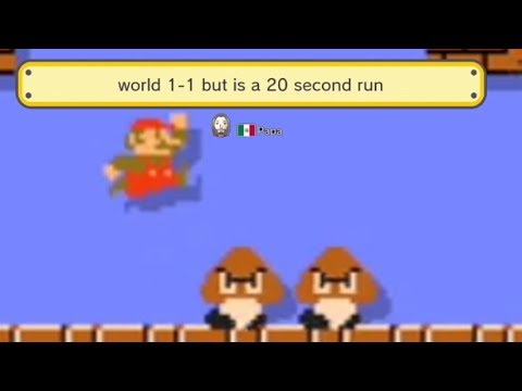 Super Mario Maker: world 1-1 but is a 20 second run By: Papa aka the one and only