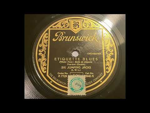 Six Jumping Jacks (Harry Reser) - Etiquette Blues