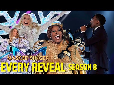 Every Masked Singer Reveal Season 8 Compilation