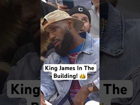 LeBron James is back in Cleveland checking out game 4! #Shorts