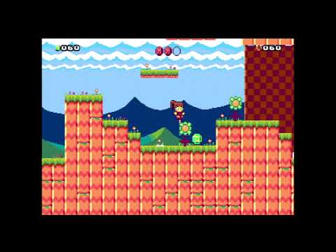 Go! Go! PogoGirl running on Mega Drive