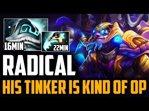 Radical - His Tinker Is Kind Of Op Even Counter Pick Is Usless Patch 7.17 Dota 2