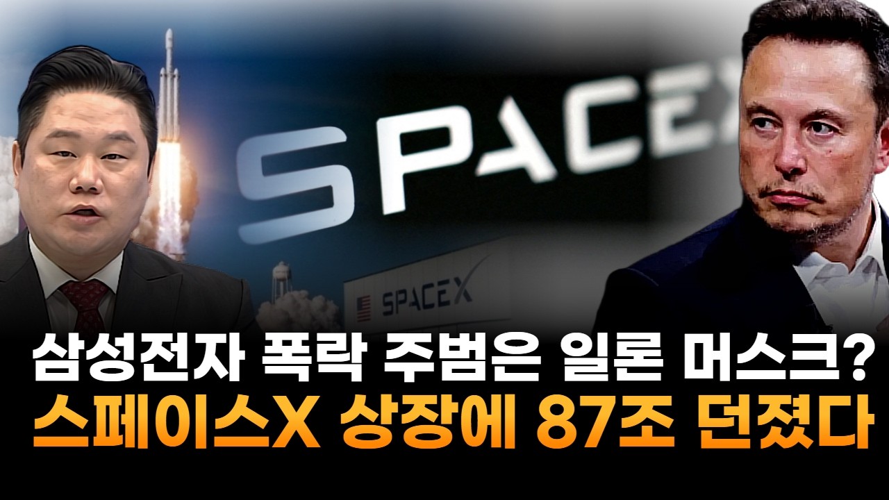 삼성전자 폭락 주범은 일론 머스크?…스페이스X 상장에 한 달 동안 87조 던졌다 (기업공시연구소 변영인 대표)