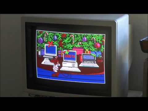 A Tandy Bear Christmas- Vintage 1988 Tandy 1000 TL/2 Personal Computer