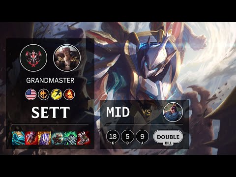 Sett Mid vs Yasuo - NA Grandmaster Patch 11.21