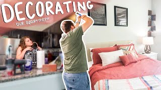 DECORATING OUR NEW APARTMENT! Part 1 | finally getting things hung up & it's feeling like a home!