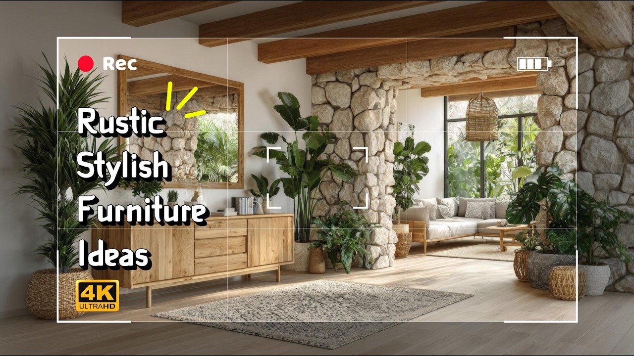 Top 10 Rustic Stylish Furniture Ideas with Reclaimed Wood & Natural Finishes.