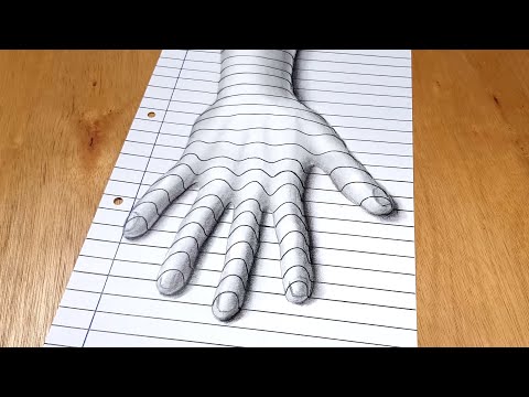 Easy 3D Trick Art - Hand Illusion Drawing!