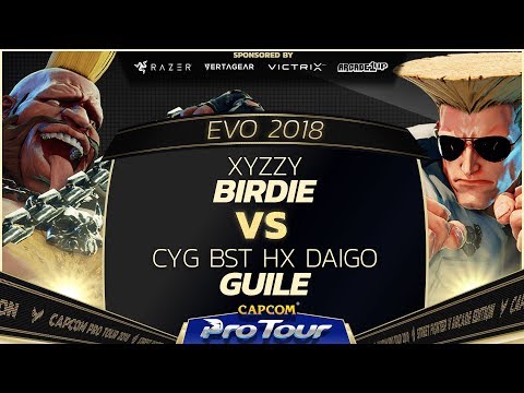 xyzzy (Birdie) vs CYG BST HX Daigo (Guile) - EVO 2018 - Semi Finals - SFV - CPT 2018