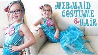 Mermaid Halloween Costume and Hair Color Mascara! | Crazy8Family