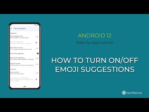 How to Turn On/Off Emoji suggestions [Android 12]