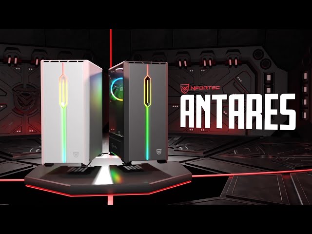 Nfortec Antares USB 3.0 Cristal Templado RGB Negro video
