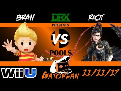 GatorLan Fall 2017 - Top 48 Losers - Bran (Lucas) vs. Riot (Bayonettta) - Smash 4 - Wii U