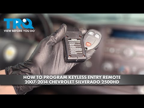 How to Program Keyless Entry Remote 2007-2014 Chevy Silverado 2500HD