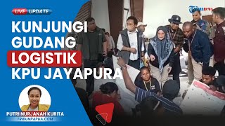 Bawaslu RI Tinjau Gudang Logistik KPU Jayapura, Ingin Lipatan Surat Suara Rampung Tepat Waktu