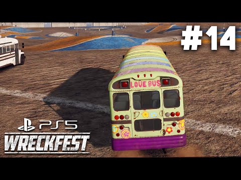 WRECKFEST (PS5) Career Mode Part 14 - BATTLE ROYALE WITH BUSES